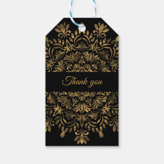 Traditional ethnic yet stylish gold like mandala gift tags