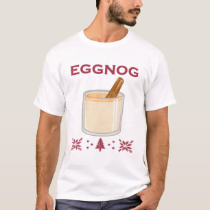Traditional Festive Drink, Christmas Eggnog T-Shirt