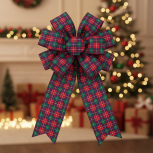 Traditional Festive Tartan Grosgrain Ribbon