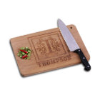 Traditional Filigree Monogram Bamboo Cutting Board