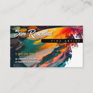 Traditional Fine Artist | Painter Business Card