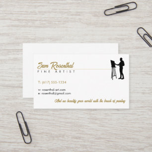 Traditional Fine Artist Painter Business Card