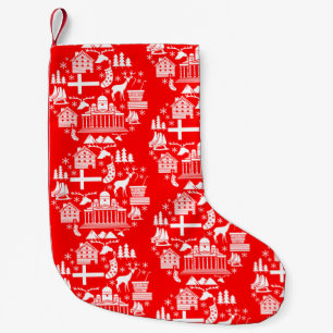 Traditional Finnish Christmas Decor Small Christmas Stocking