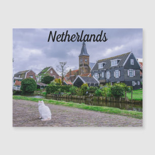 Traditional fishing village Marken in Netherlands