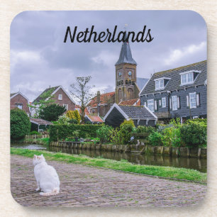 Traditional fishing village Marken in Netherlands  Coaster