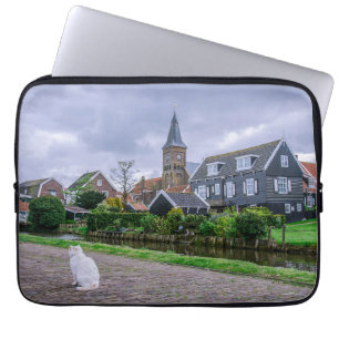 Traditional fishing village Marken in Netherlands Laptop Sleeve