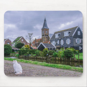 Traditional fishing village Marken in Netherlands Mouse Pad