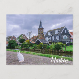 Traditional fishing village Marken in Netherlands Postcard