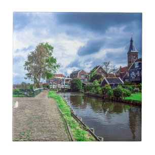 Traditional fishing village Marken, Netherlands Ceramic Tile