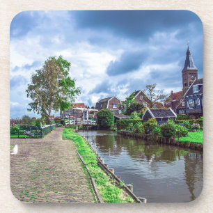 Traditional fishing village Marken, Netherlands Coaster