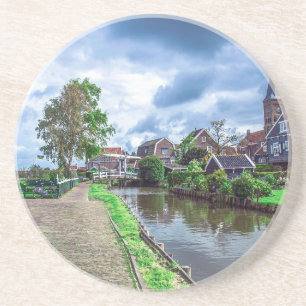Traditional fishing village Marken, Netherlands Coaster
