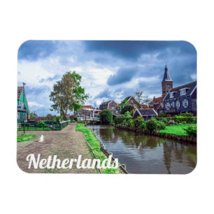 Traditional fishing village Marken, Netherlands Magnet