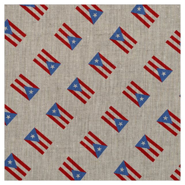 Traditional: Flag of Puerto Rico Fabric (Swatch)
