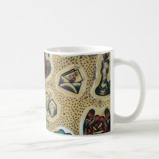 Traditional flash tattoo mug