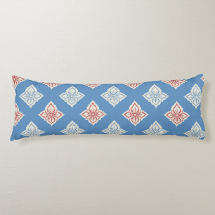Traditional Floral Block Print Pattern Body Cushion