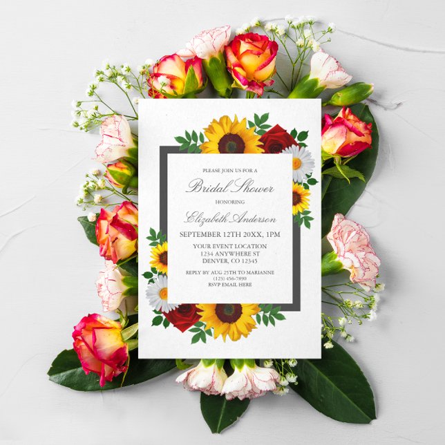 Traditional Floral Bridal Shower Invitation (Creator Uploaded)