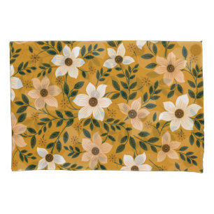 Traditional Flowers: Muster Seamless Pattern Pillowcase