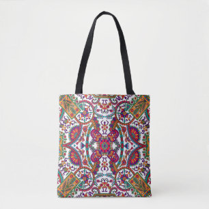 Traditional Folk Art Allover Designart, ethnic, ba Tote Bag