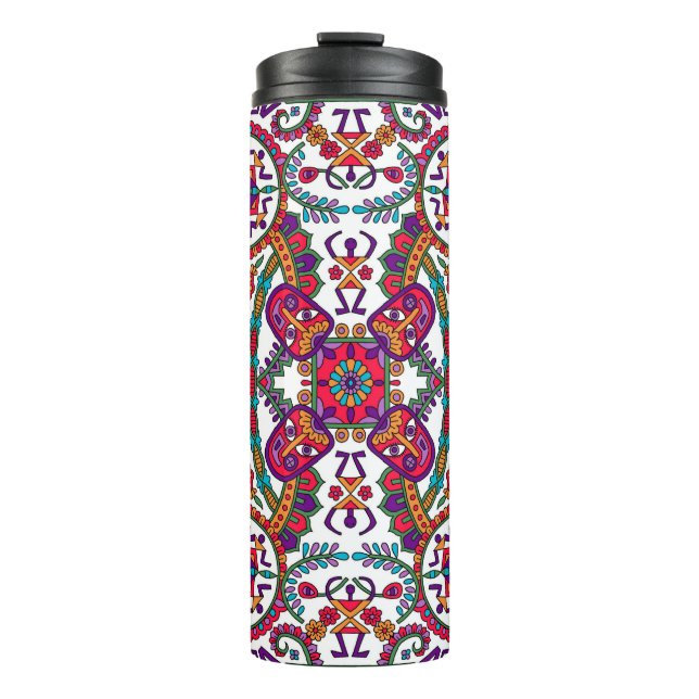 Traditional Folk Art Designart,ethnic,background,c Thermal Tumbler (Front)