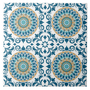 traditional folk ceramic tile