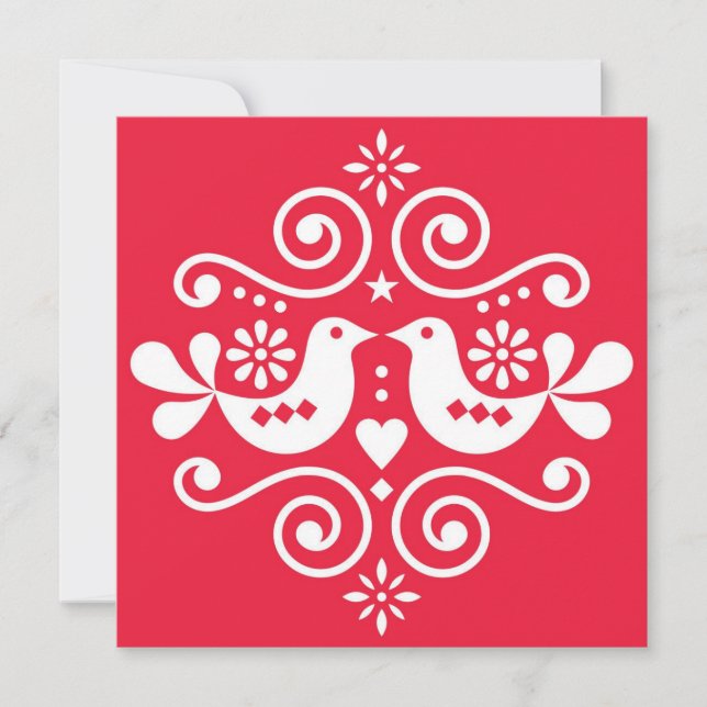 Traditional folk ornament Greeting Card (Front)