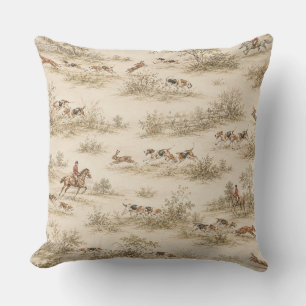 Traditional Foxhound Hunt Cushion