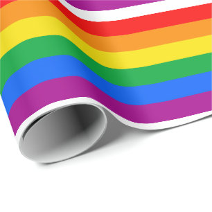 Traditional Gay Pride Flag Wrapping Paper