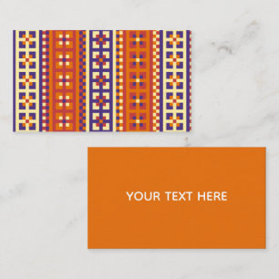 Traditional Geometric Ethnic Motif Business Card