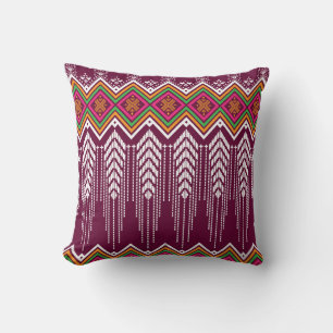 Traditional Geometric Ethnic Pattern Cushion