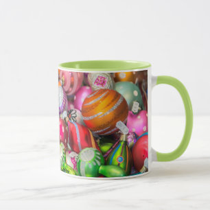 Traditional Glass Ornaments At Christmas Market Mug