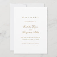 Traditional Gold Formal Elegant Wedding