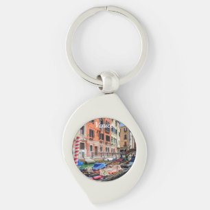 Traditional gondola in Venice Key Ring