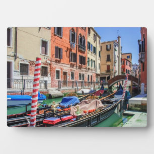 Traditional gondola in Venice Plaque