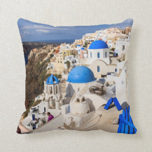 Traditional Greek Houses Cushion