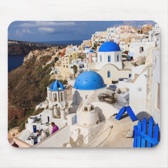 Traditional Greek Houses Mouse Pad (Front)