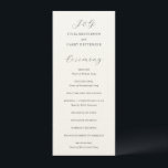 Traditional Grey Elegant Wedding Program<br><div class="desc">Classic style wedding program featuring a simple design with your monogram and the headers in an elegant calligraphy.</div>