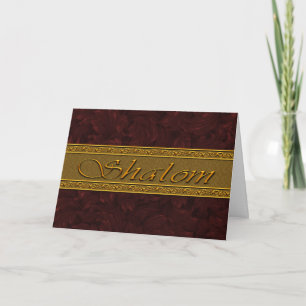Traditional Hanukkah Greetings for the Season Holiday Card