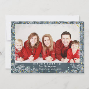 Traditional Holiday Design/ large photo /Christmas Card
