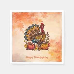Traditional Holiday Thanksgiving Napkins