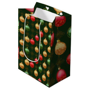 Traditional Holidays Collection Colourful Ornament Medium Gift Bag