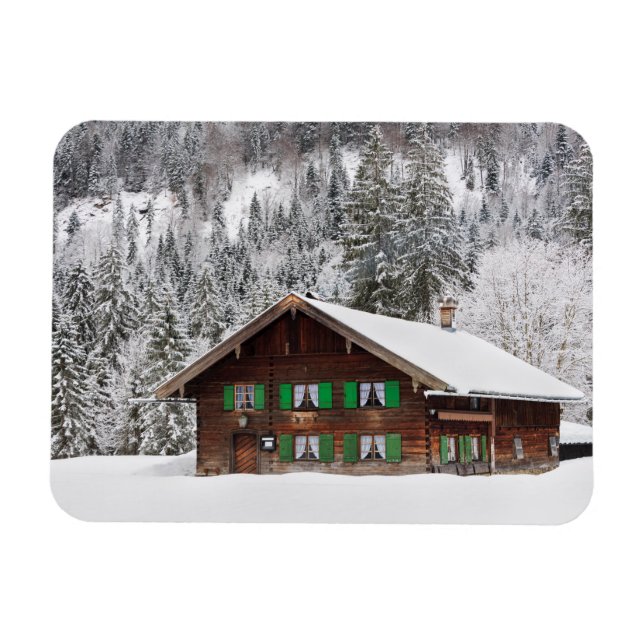 Traditional house in Bavaria rectangular magnet (Horizontal)