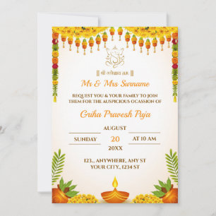 Traditional Housewarming Invitation Card
