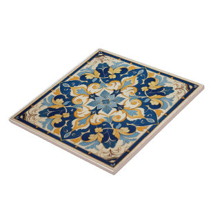 Traditional India Traditional Ornamental Art 7 Ceramic Tile