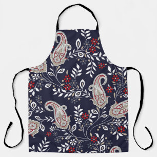 traditional Indian paisley pattern Apron