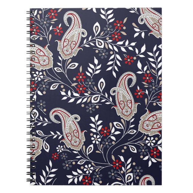 traditional Indian paisley pattern Notebook (Front)