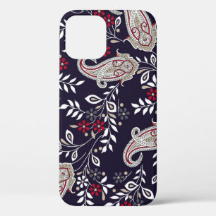 Traditional Indian paisley, seamless pattern. iPhone 12 Case