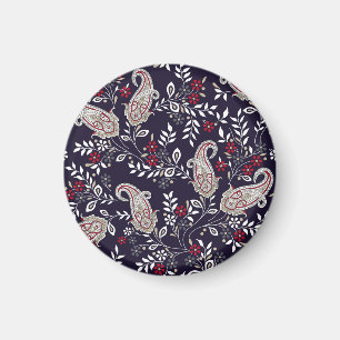 Traditional Indian paisley, seamless pattern. Magnet