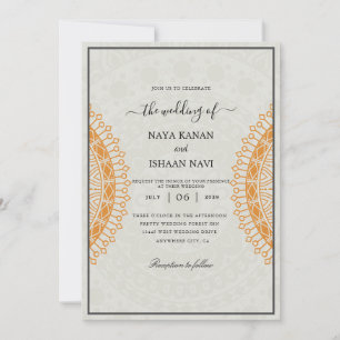 traditional indian wedding invitation
