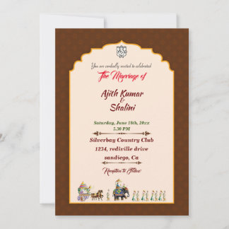 Traditional invitation card
