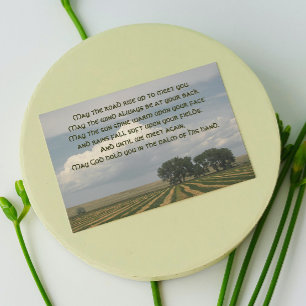 Traditional Irish Blessing Farmland Blank Card